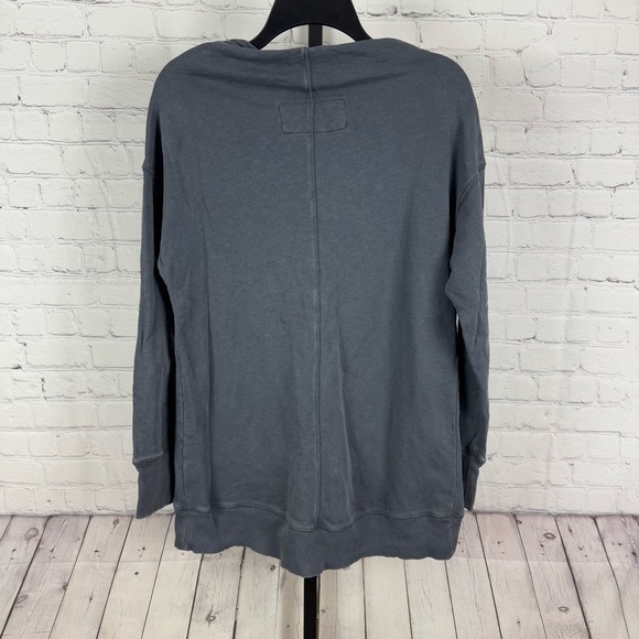 Anthropologie Pilcro and The Letterpress Donna Tunic Sweatshirt Gray Size Small - Picture 4 of 7